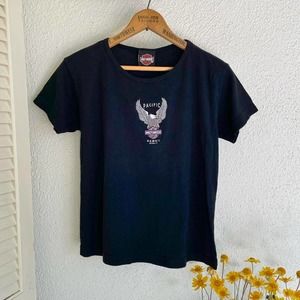 Vintage 90s Pacific Hawaii baby tee by Harley Davidson